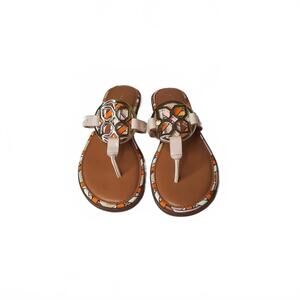 Kelly & Katie Beige Patent Leather Sandals Size 8.5M